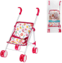 Коляска складная "Фантазия", малин., 32*23*46см.