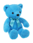 Мишка Радуга  25см, голубой
