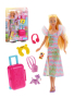 Игровой набор Defa Lucy "Путешествие", кукла, 7 предм., коробка