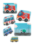 Игрушка развивающая ТМ "Mapacha": пазл."Транспорт", 4 детали