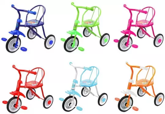 Велосипед 3-х колёсный Moby Kids Друзья, колёса 9/8', 6 цветов
